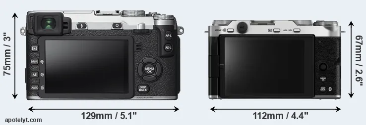 Comparison X-E2S or X-M5 rear
