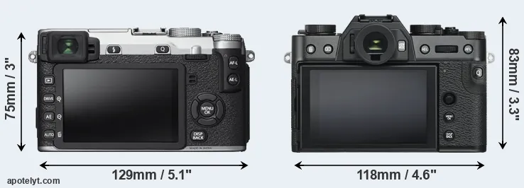 Comparison X-E2S or X-T30 rear