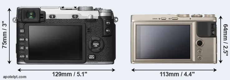 Comparison X-E2S or XF10 rear