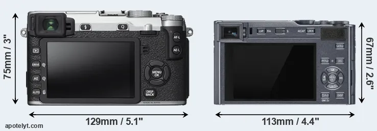 Comparison X-E2S or C-LUX rear