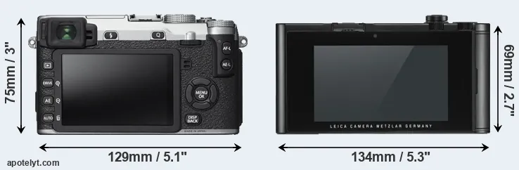 Comparison X-E2S or TL2 rear