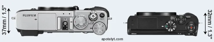 Compare X-E2S versus J5 top