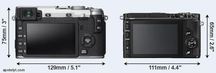 Comparison X-E2S or V3 rear