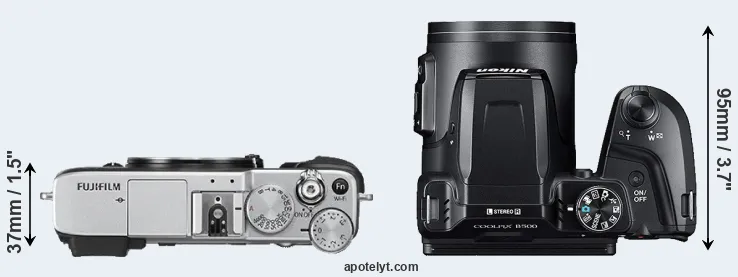 Compare X-E2S versus B500 top