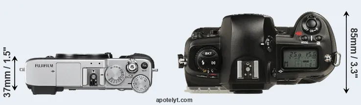 Compare X-E2S versus D1 top