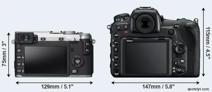 Comparison X-E2S or D500 rear