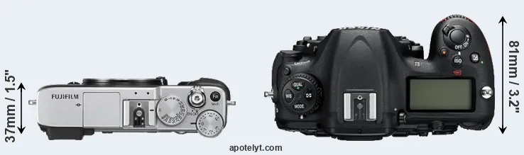 Compare X-E2S versus D500 top
