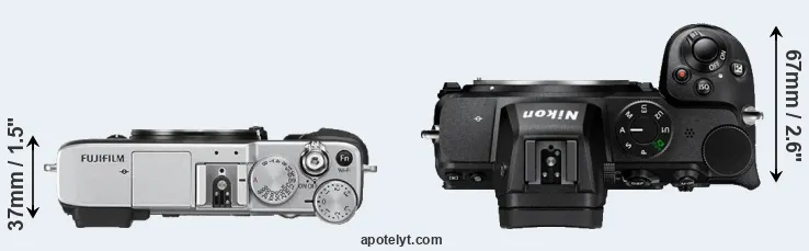 Compare X-E2S versus Z5 top