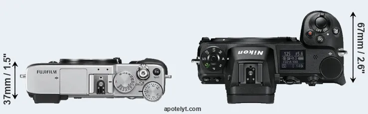 Compare X-E2S versus Z6 top