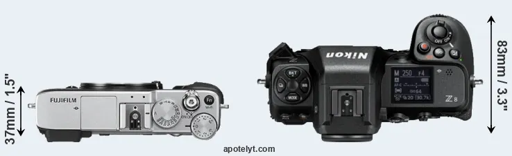 Compare X-E2S versus Z8 top
