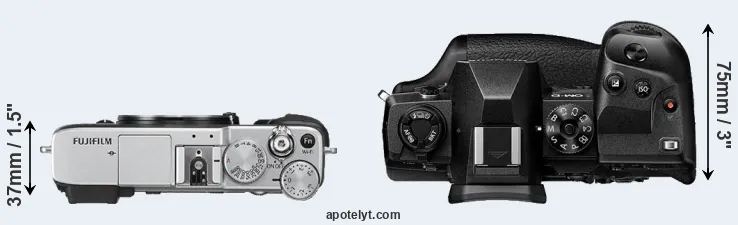 Compare X-E2S versus E-M1X top