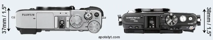 Compare X-E2S versus E-PL5 top