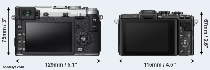 Comparison X-E2S or E-PL7 rear
