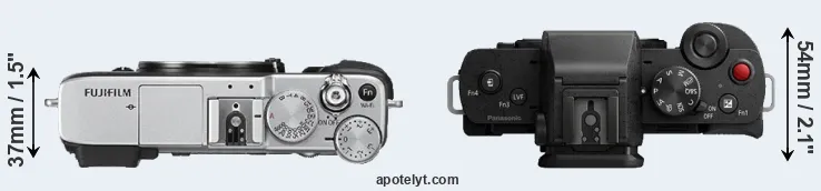 Compare X-E2S versus G110 top