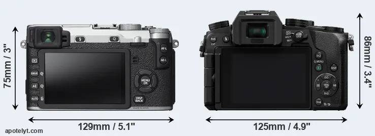 Comparison X-E2S or G7 rear