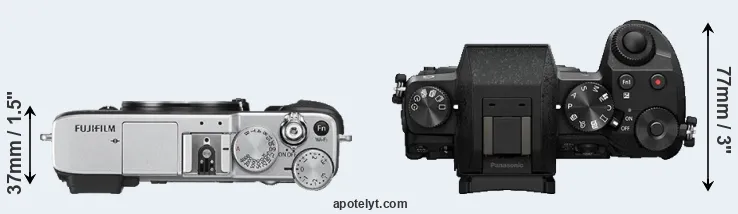 Compare X-E2S versus G7 top