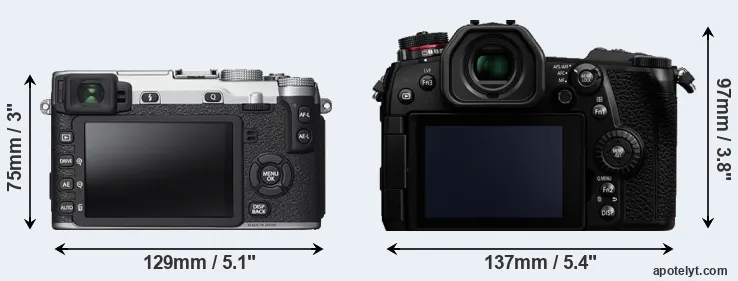 Comparison X-E2S or G9 rear