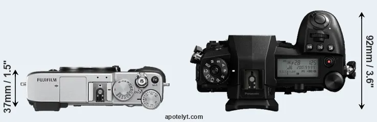 Compare X-E2S versus G9 top