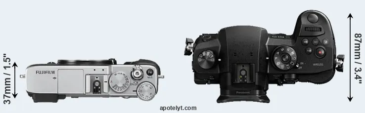 Compare X-E2S versus GH5 top