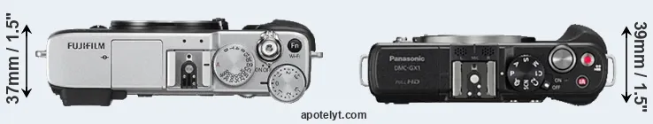 Compare X-E2S versus GX1 top