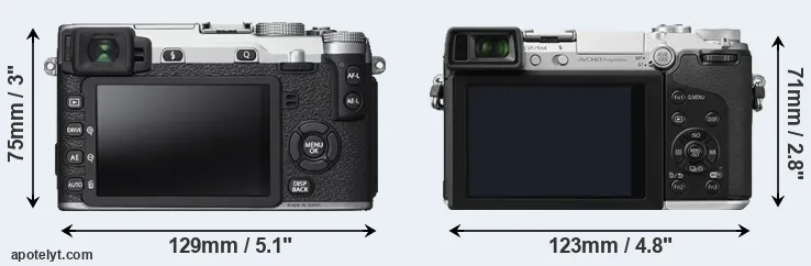 Comparison X-E2S or GX7 rear