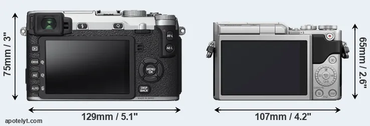 Comparison X-E2S or GX850 rear