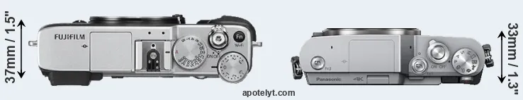 Compare X-E2S versus GX850 top