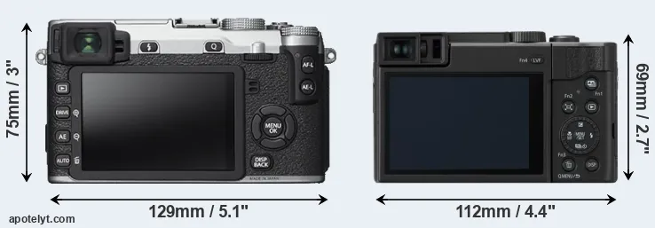 Comparison X-E2S or ZS80 rear