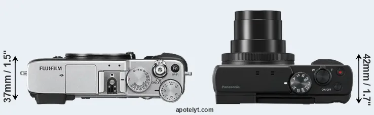 Compare X-E2S versus ZS80 top