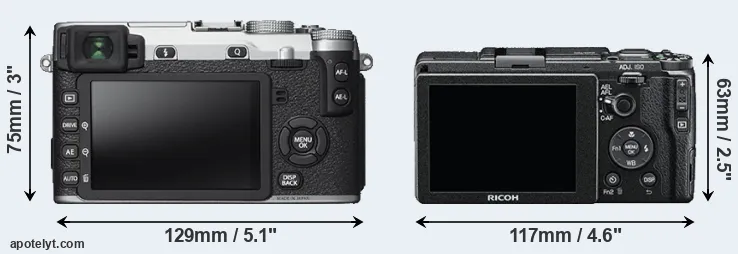 Comparison X-E2S or GR II rear