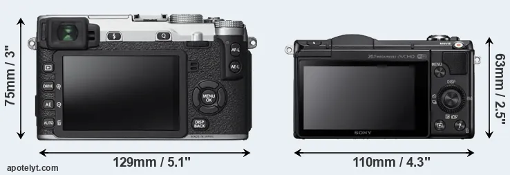 Comparison X-E2S or A5000 rear