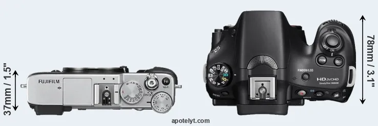 Compare X-E2S versus A58 top