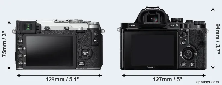 Comparison X-E2S or A7 rear