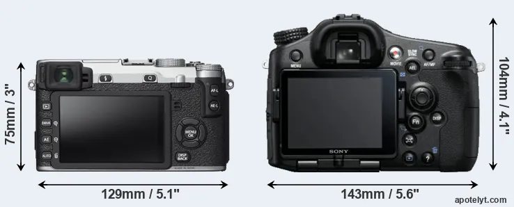 Comparison X-E2S or A77 rear