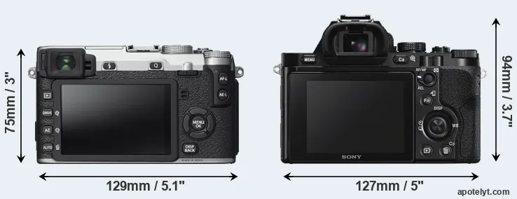 Comparison X-E2S or A7S rear