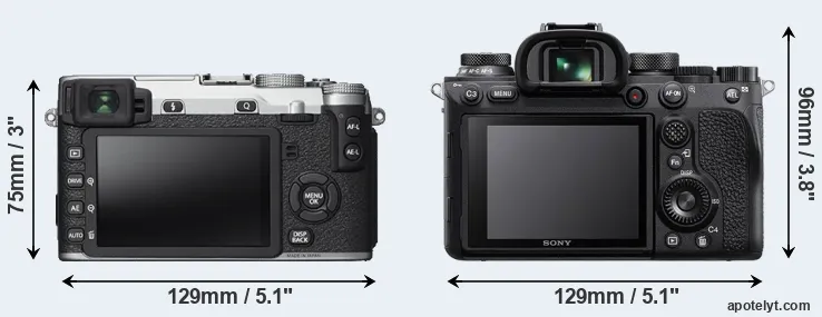 Comparison X-E2S or A9 II rear