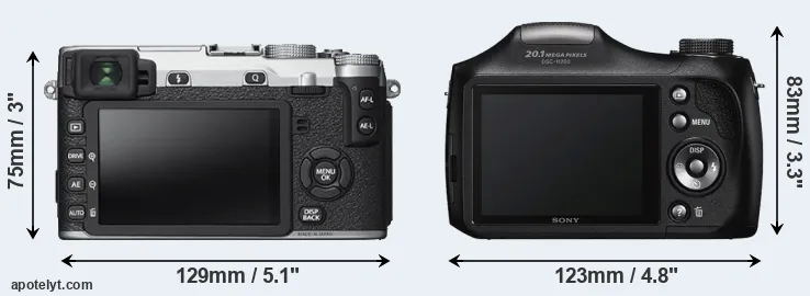 Comparison X-E2S or H200 rear
