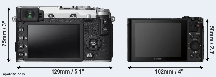 Comparison X-E2S or HX80 rear