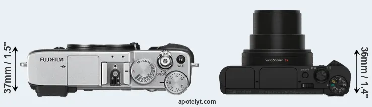 Compare X-E2S versus HX80 top