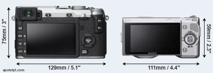 Comparison X-E2S or NEX-5 rear