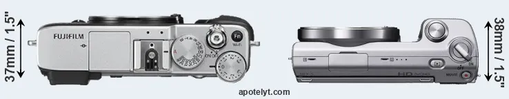 Compare X-E2S versus NEX-5 top