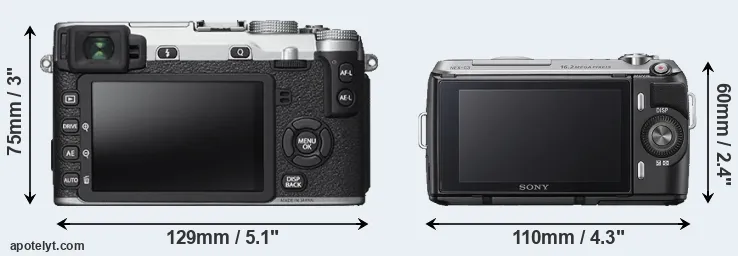 Comparison X-E2S or NEX-C3 rear