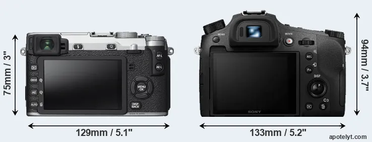 Comparison X-E2S or RX10 IV rear