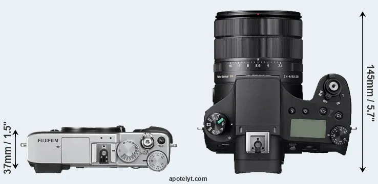 Compare X-E2S versus RX10 IV top