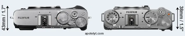 Compare X-E3 versus X-M5 top