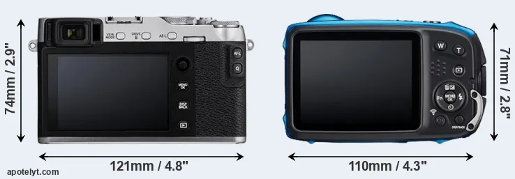 Comparison X-E3 or XP140 rear