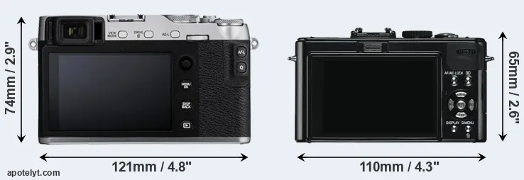 Comparison X-E3 or D-LUX 5 rear