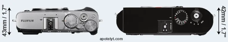 Compare X-E3 versus M Typ 262 top