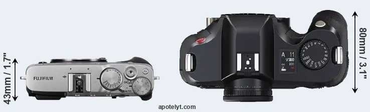 Compare X-E3 versus S2 top