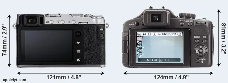 Comparison X-E3 or V-LUX 3 rear